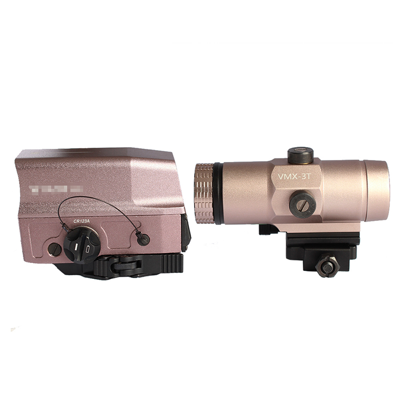 Opitical UH1 + VMX-3T Combo Red Dot Sight 3X Magnifier TAN